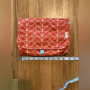 Orla Kiely Orange Stem Toiletry and Make Up Travel Bag
